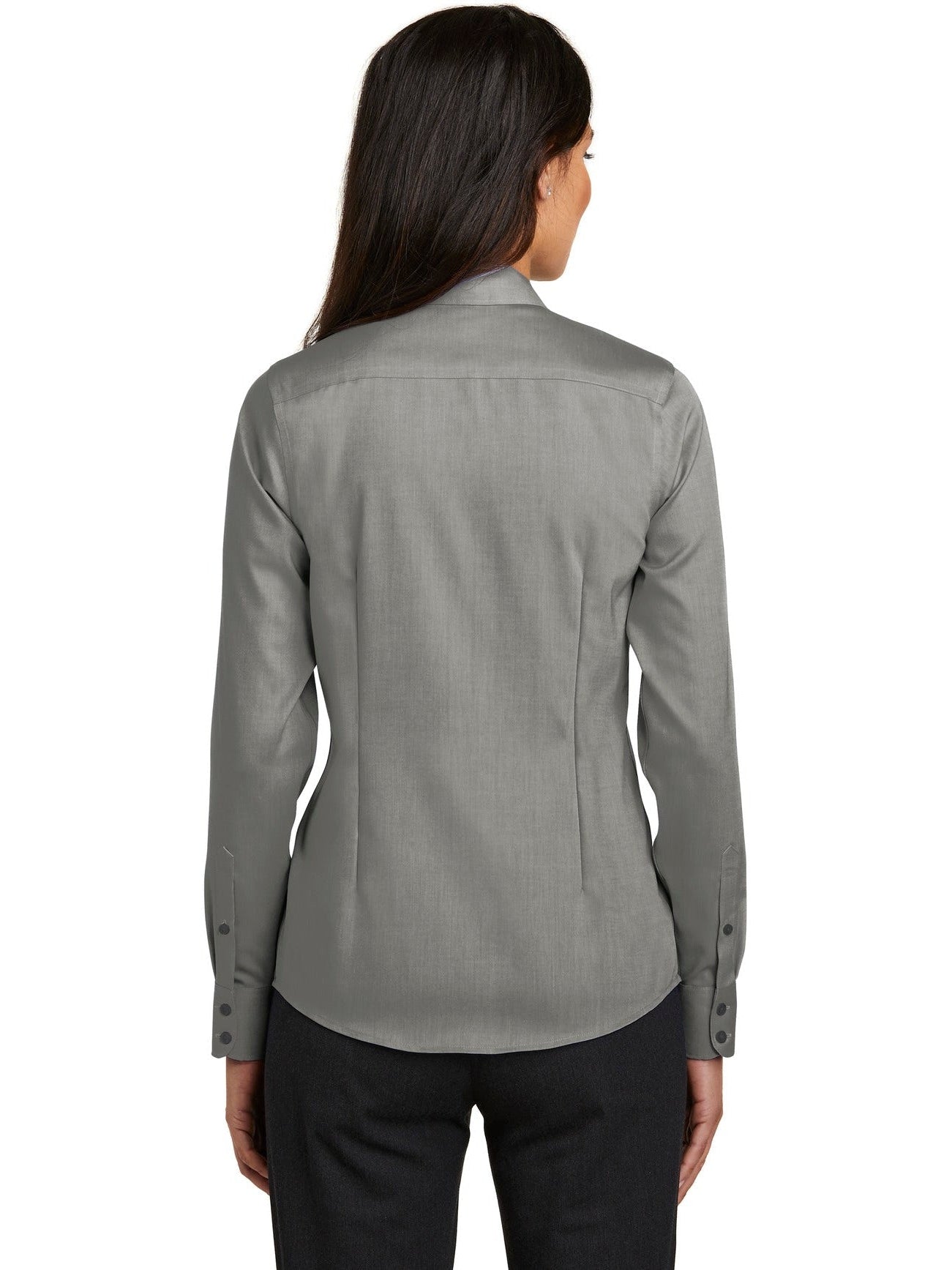 no-logo Red House Ladies Pinpoint Oxford Non-Iron Shirt-Active-Red House-Thread Logic