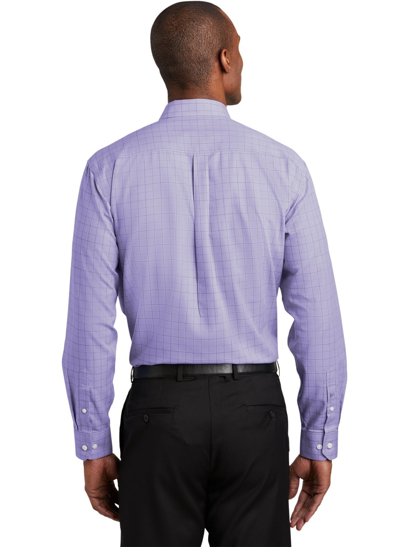 no-logo Red House Windowpane Plaid Non-Iron Shirt-Active-Red House-Thread Logic