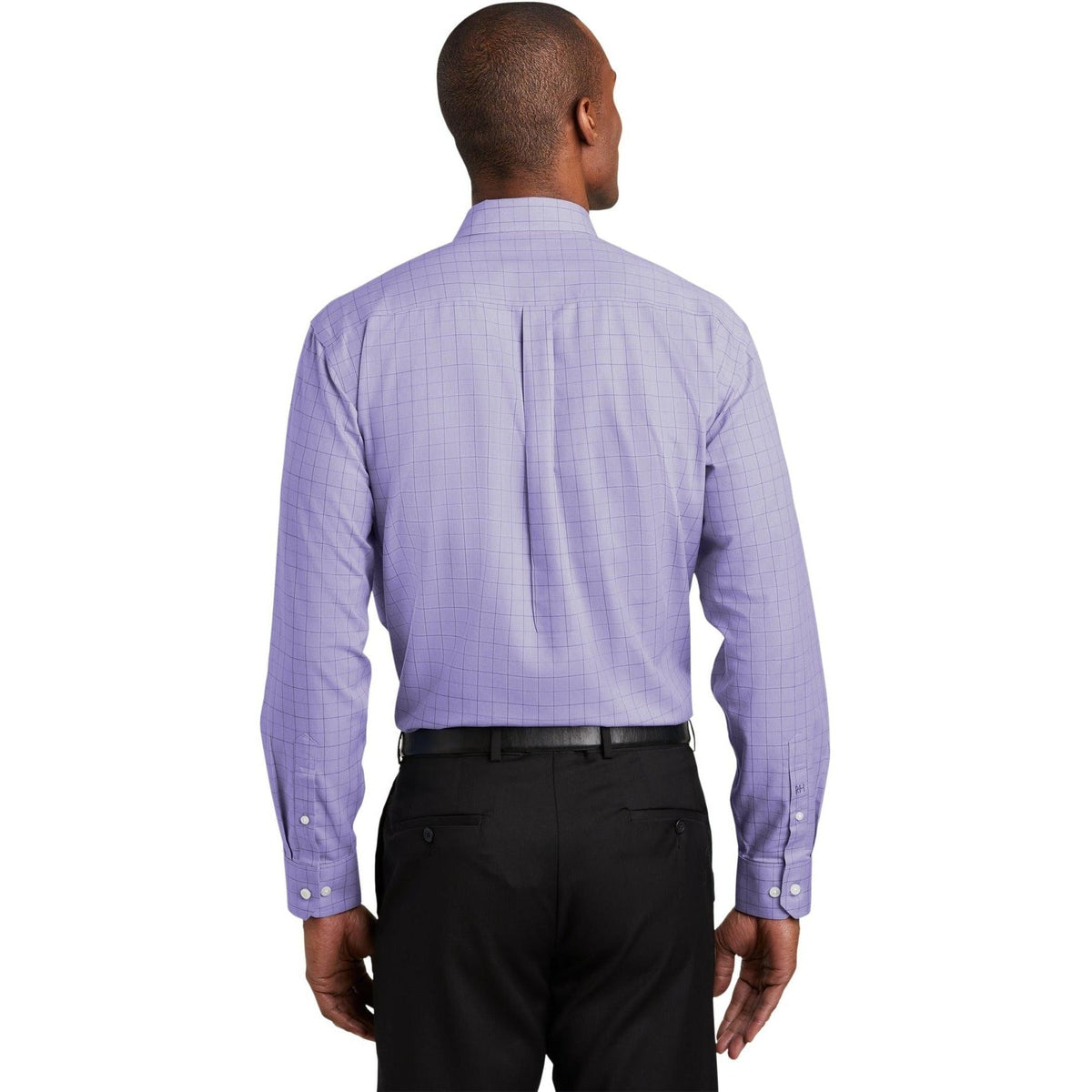 no-logo Red House Windowpane Plaid Non-Iron Shirt-Active-Red House-Thread Logic
