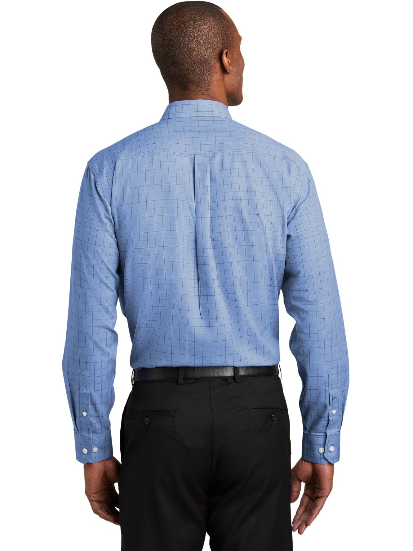 no-logo Red House Windowpane Plaid Non-Iron Shirt-Active-Red House-Thread Logic