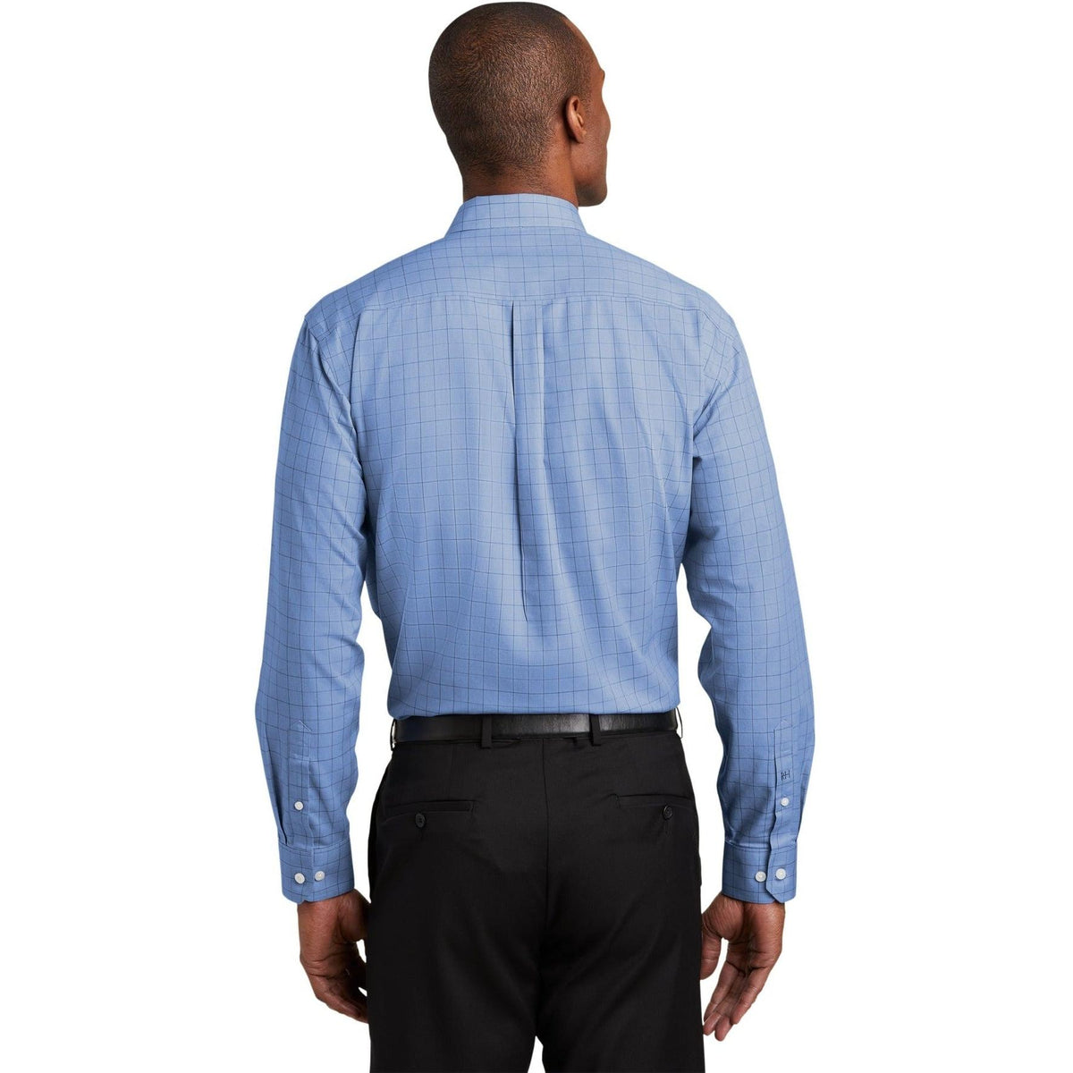 no-logo Red House Windowpane Plaid Non-Iron Shirt-Active-Red House-Thread Logic