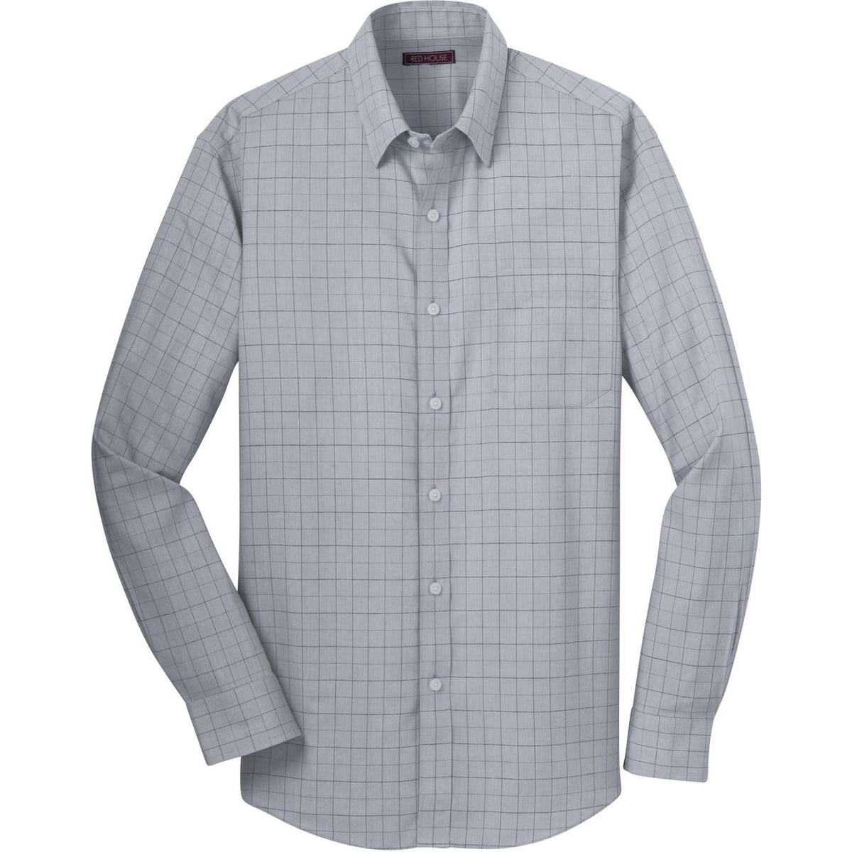 no-logo Red House Windowpane Plaid Non-Iron Shirt