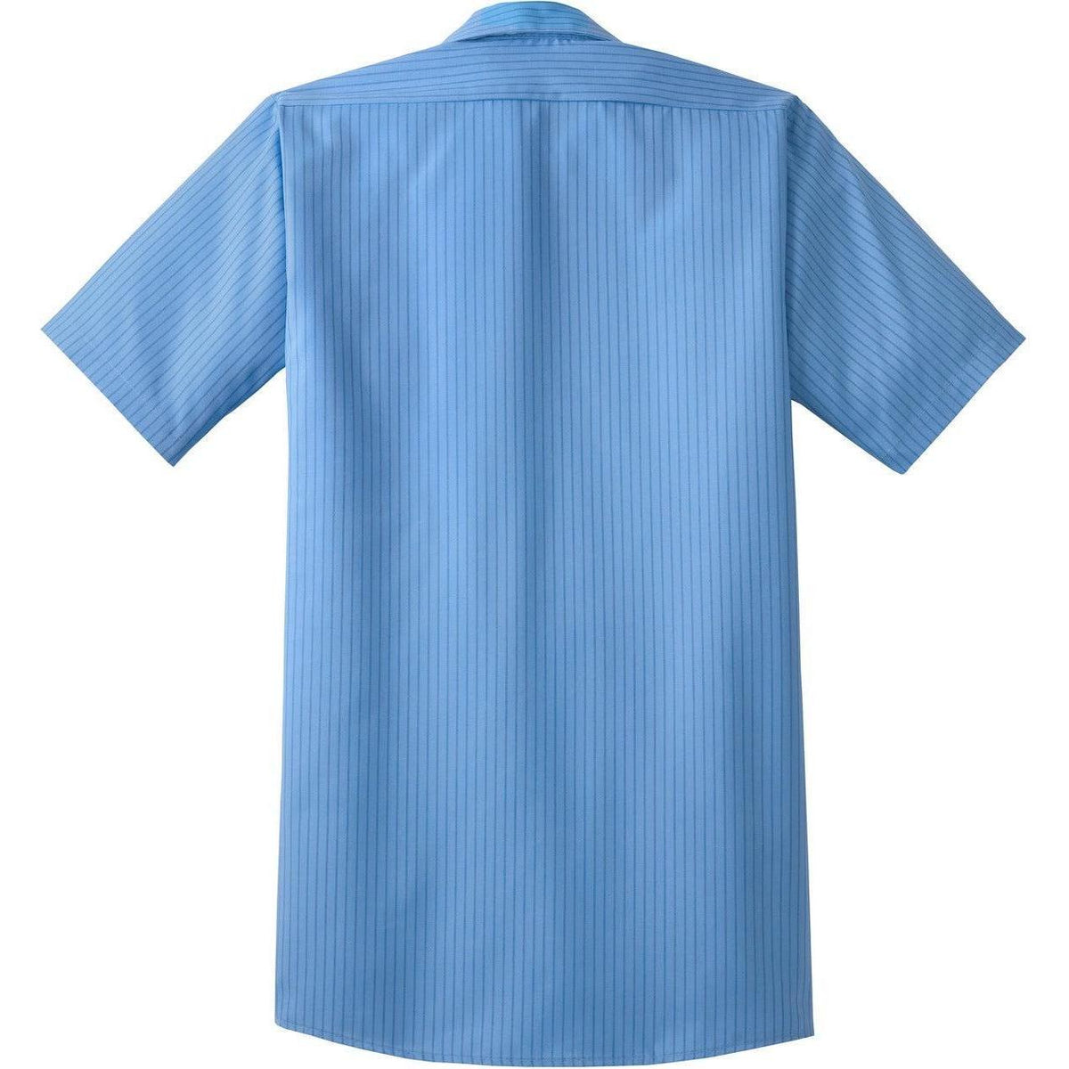 no-logo Red Kap Long Size, Short Sleeve Striped Industrial Work Shirt-Active-Red Kap-Thread Logic
