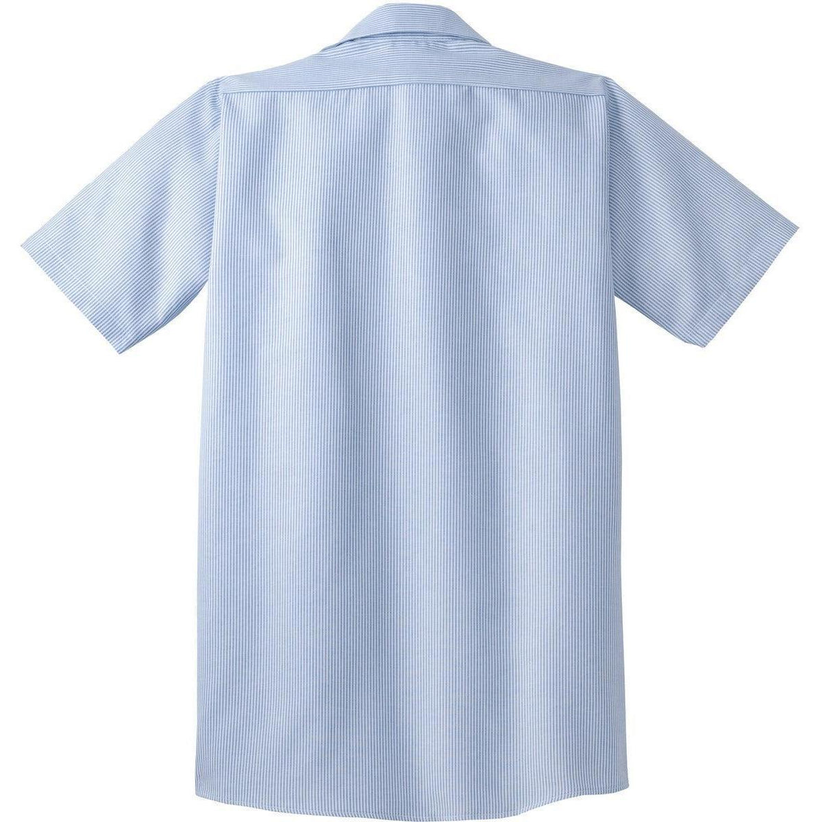 no-logo Red Kap Long Size, Short Sleeve Striped Industrial Work Shirt-Active-Red Kap-Thread Logic