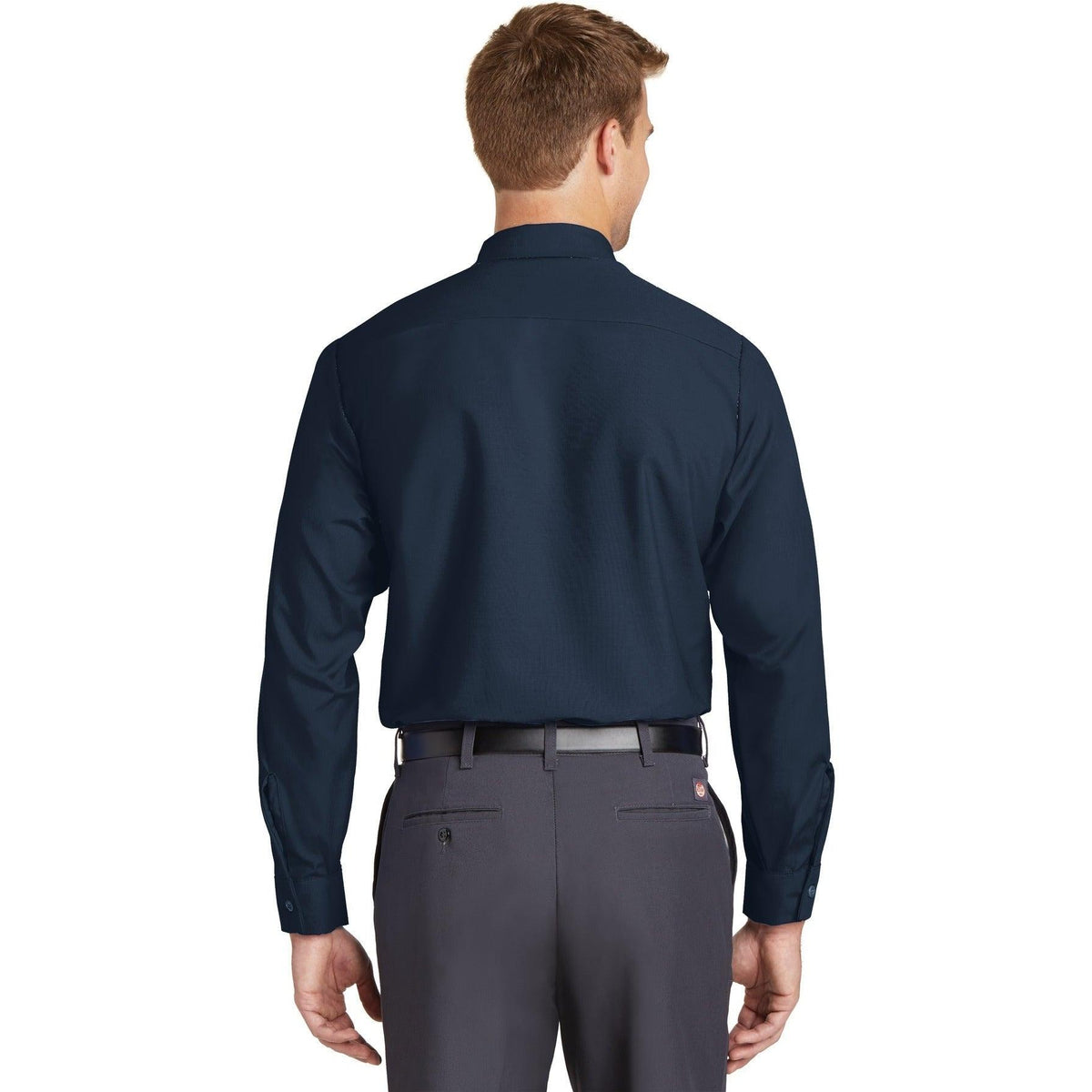 no-logo Red Kap Long Sleeve Industrial Work Shirt-Dress Shirts-Red Kap-Thread Logic