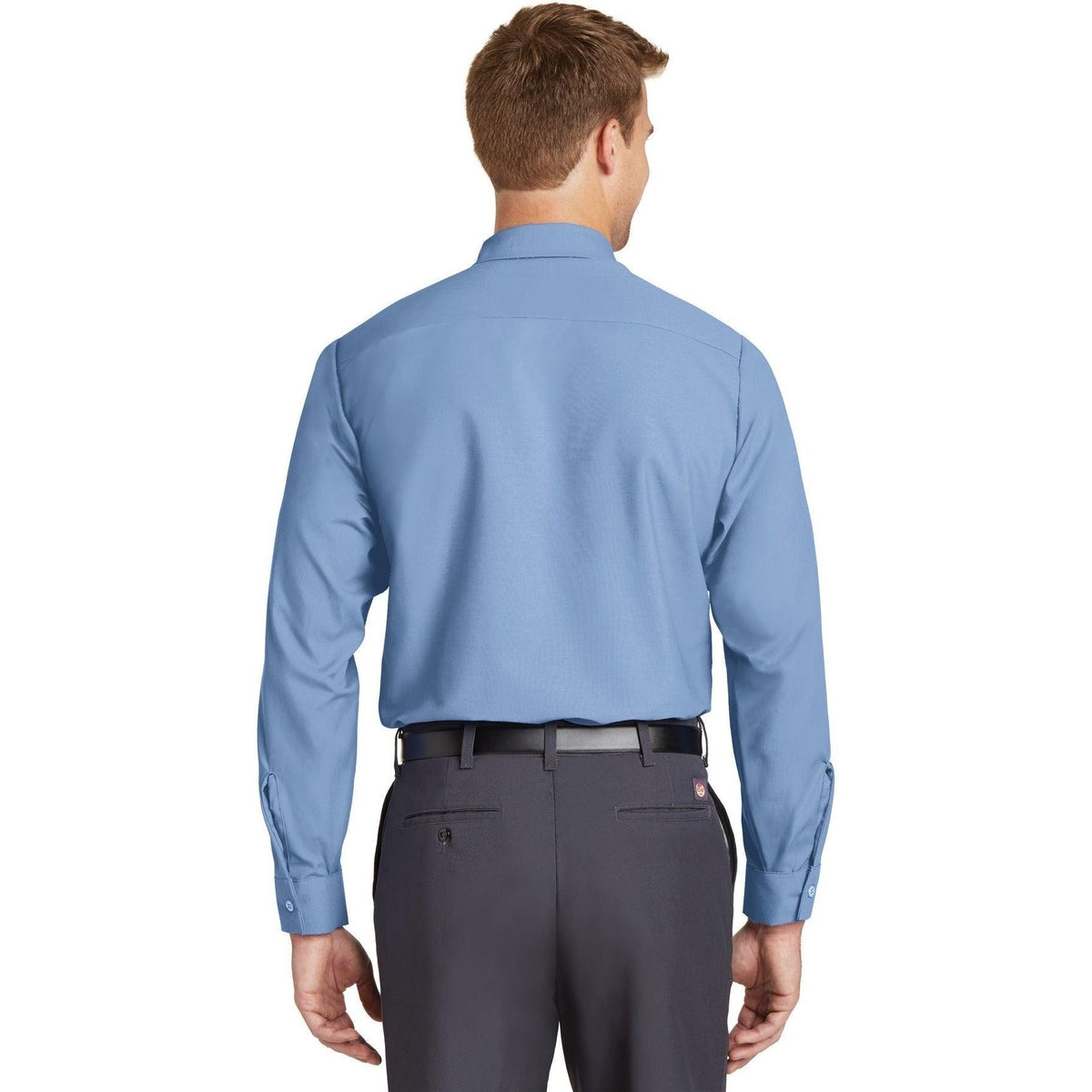 no-logo Red Kap Long Sleeve Industrial Work Shirt-Dress Shirts-Red Kap-Thread Logic