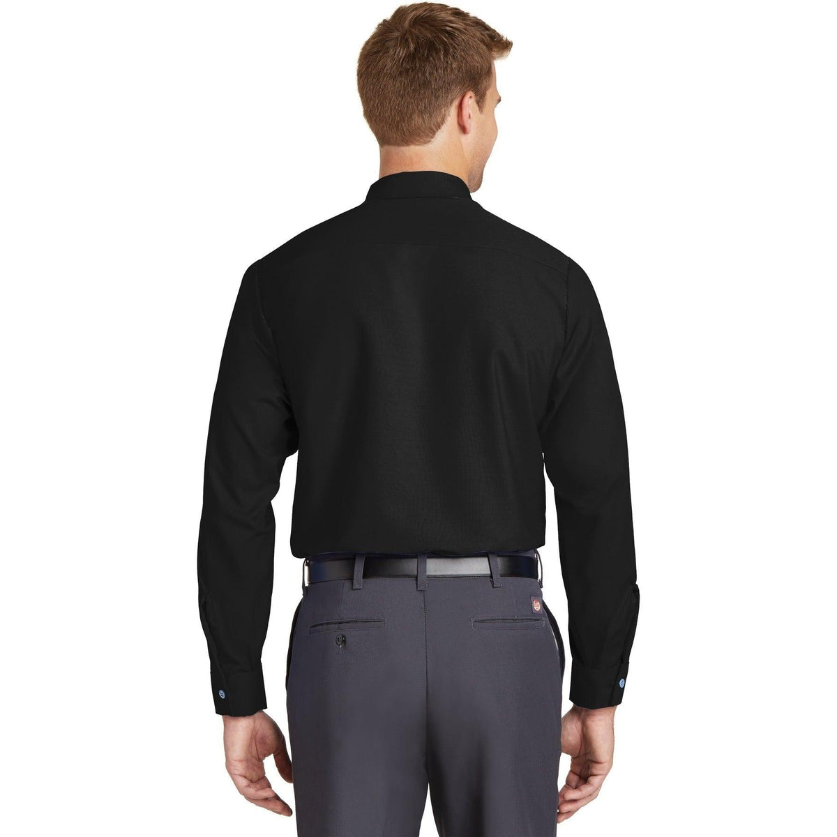 no-logo Red Kap Long Sleeve Industrial Work Shirt-Dress Shirts-Red Kap-Thread Logic