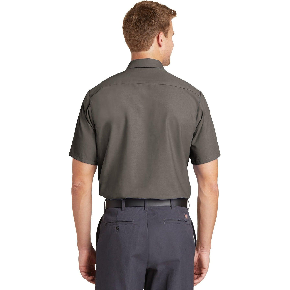 no-logo Red Kap Short Sleeve Industrial Work Shirt-Dress Shirts-Red Kap-Thread Logic