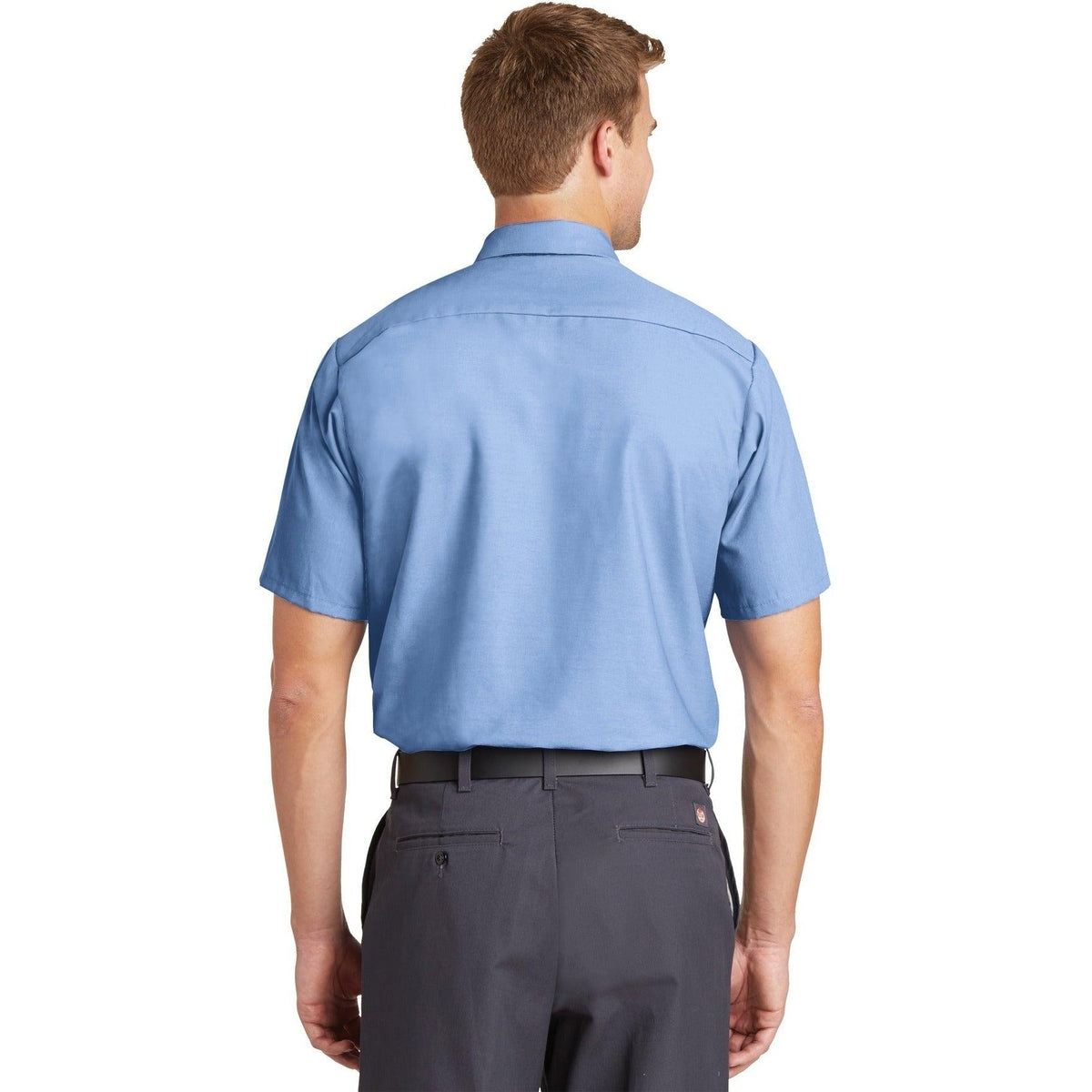 no-logo Red Kap Short Sleeve Industrial Work Shirt-Dress Shirts-Red Kap-Thread Logic