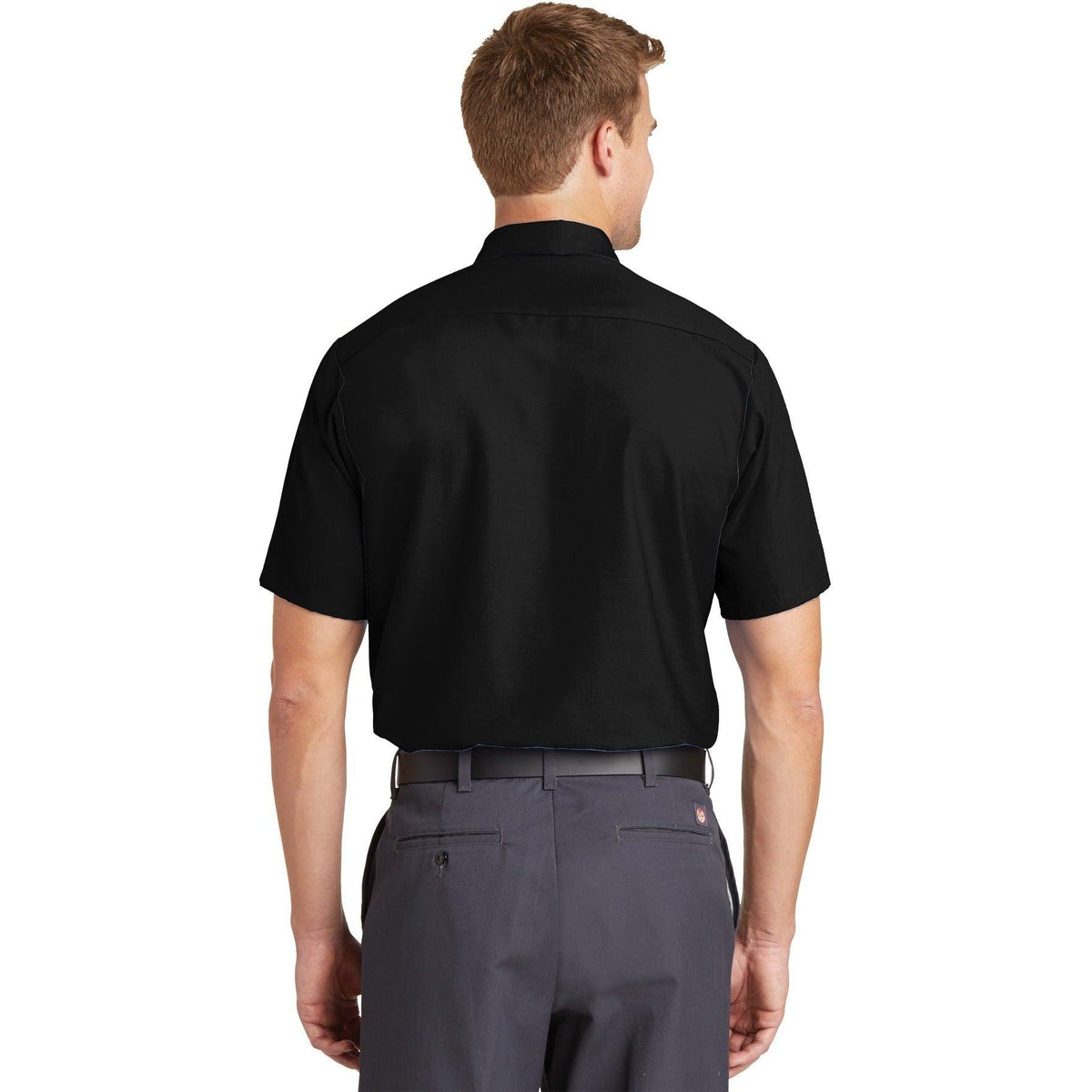 no-logo Red Kap Short Sleeve Industrial Work Shirt-Dress Shirts-Red Kap-Thread Logic