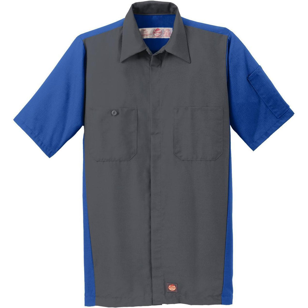 no-logo Red Kap Short Sleeve Ripstop Crew Shirt