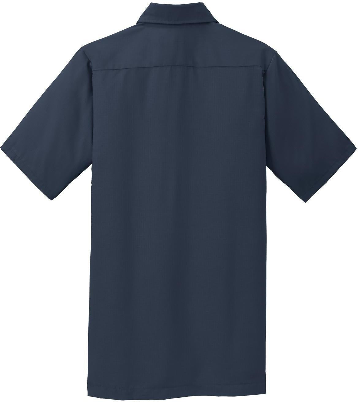 Red Kap Short Sleeve Solid Ripstop Shirt with logo | Thread Logic