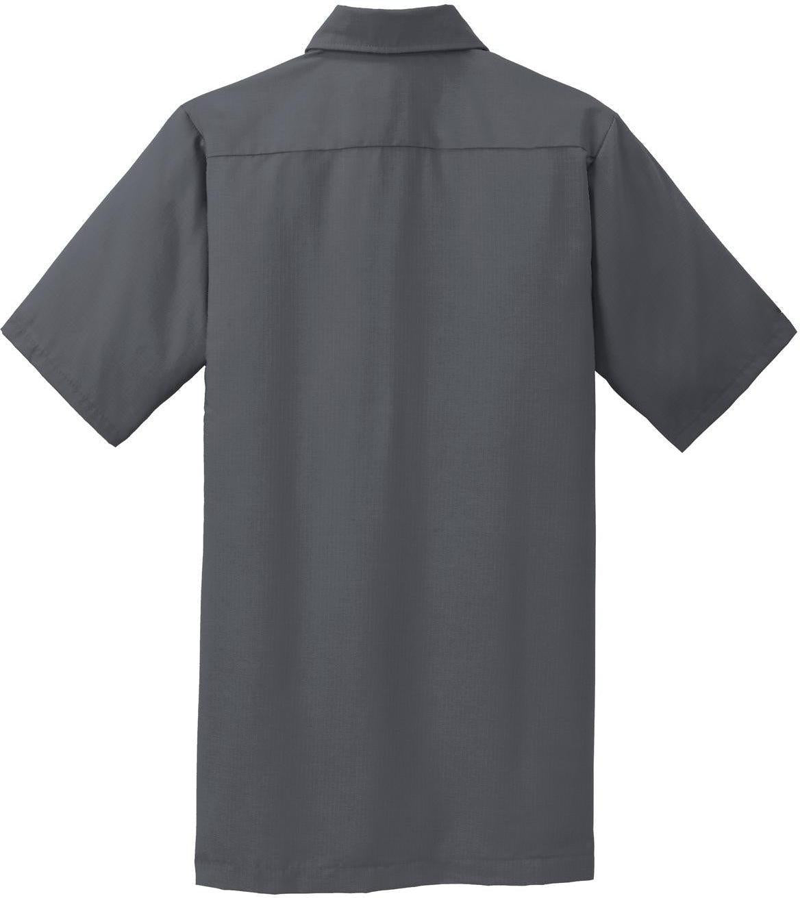 Red Kap Short Sleeve Solid Ripstop Shirt with logo | Thread Logic