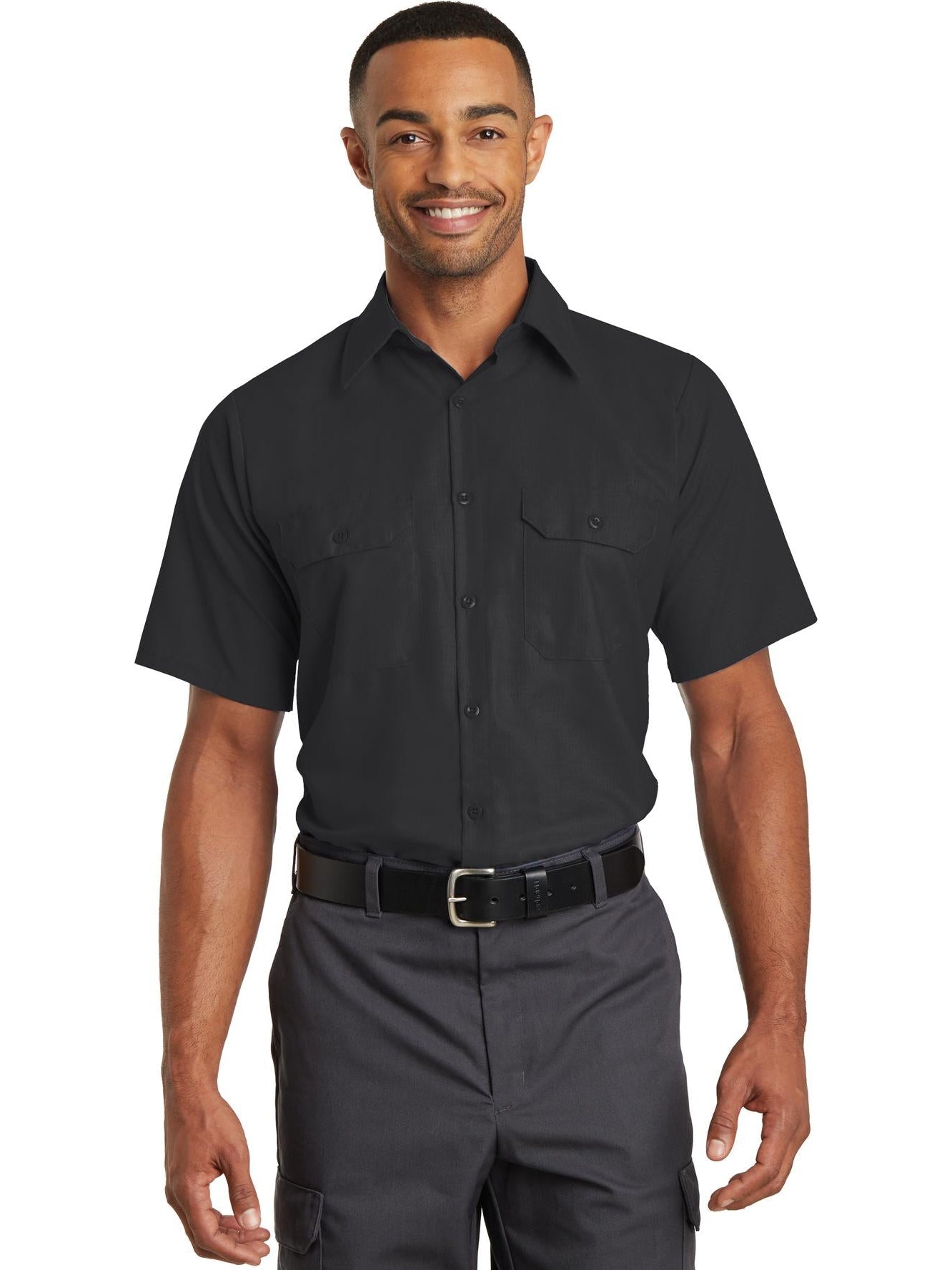 no-logo Red Kap Short Sleeve Solid Ripstop Shirt-Regular-Red Kap-Thread Logic