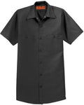 Red Kap Tall Short Sleeve Industrial Work Shirt