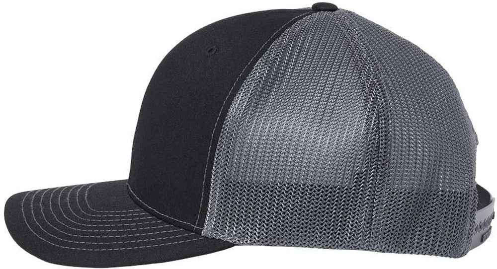 Richardson Trucker Hat Alligator Green Shadow Embroidery Design Polyester  Mesh Baseball Cap Snaps Heather Gray/Black Design Only at  Men's  Clothing store