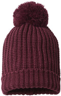 Richardson Chunky Cable with Cuff & Pom Beanie