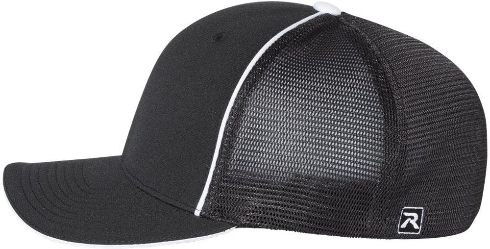 no-logo Richardson Fitted Pulse Sportmesh Cap with R-Flex-Caps-Richardson-Thread Logic 