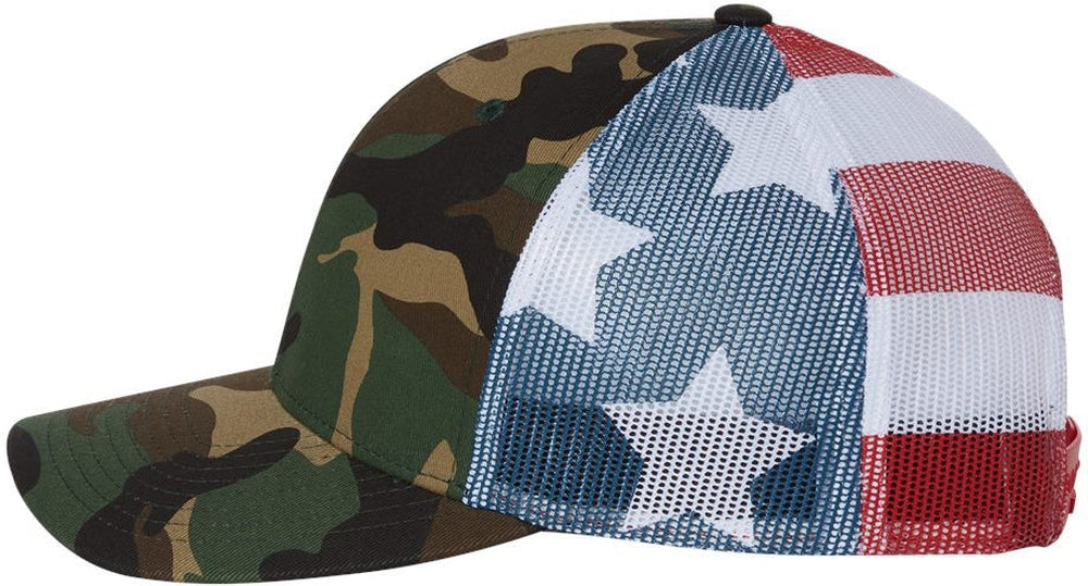 no-logo Richardson Printed MeshBack Trucker Cap-Caps-Richardson-Thread Logic 