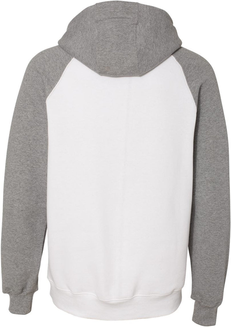 no-logo Russell Athletic Dri Power® Colorblock Raglan Hooded Sweatshirt-Fleece-Russell Athletic-Thread Logic