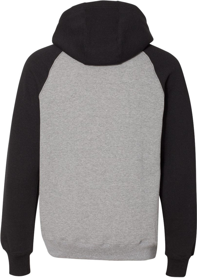 no-logo Russell Athletic Dri Power® Colorblock Raglan Hooded Sweatshirt-Fleece-Russell Athletic-Thread Logic