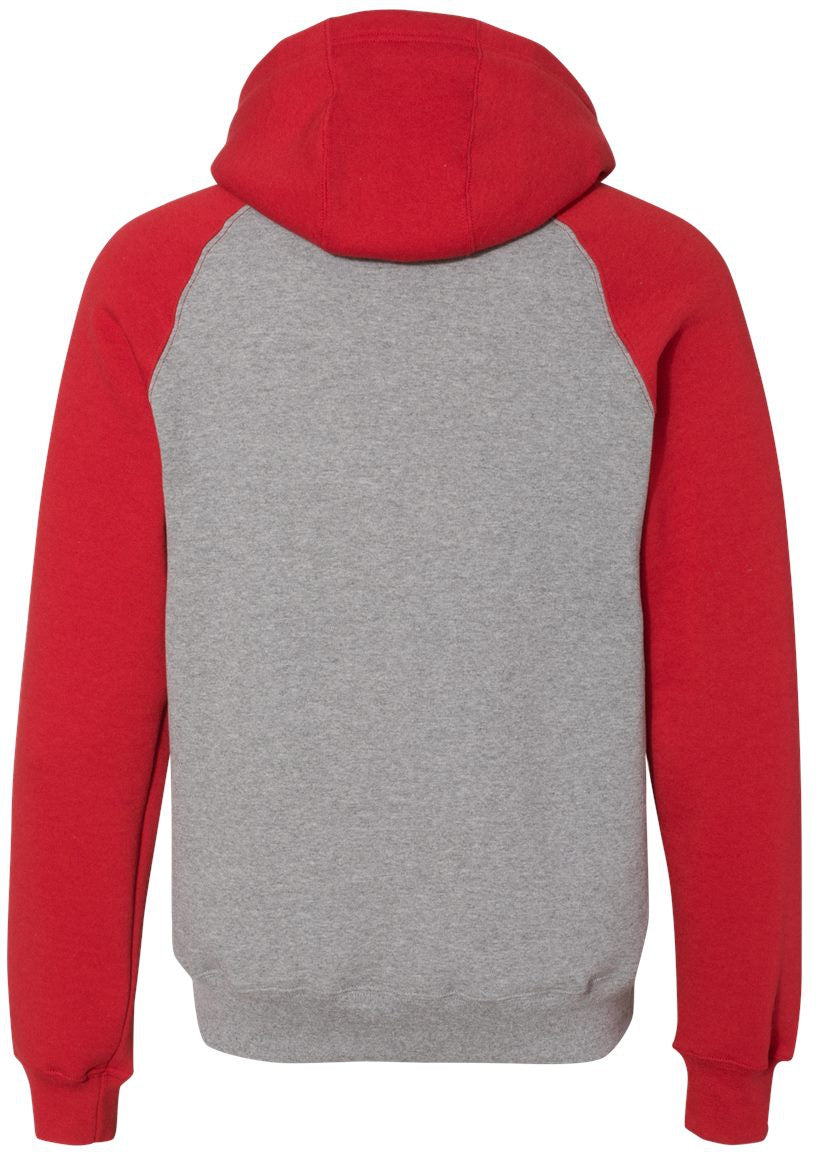 no-logo Russell Athletic Dri Power® Colorblock Raglan Hooded Sweatshirt-Fleece-Russell Athletic-Thread Logic