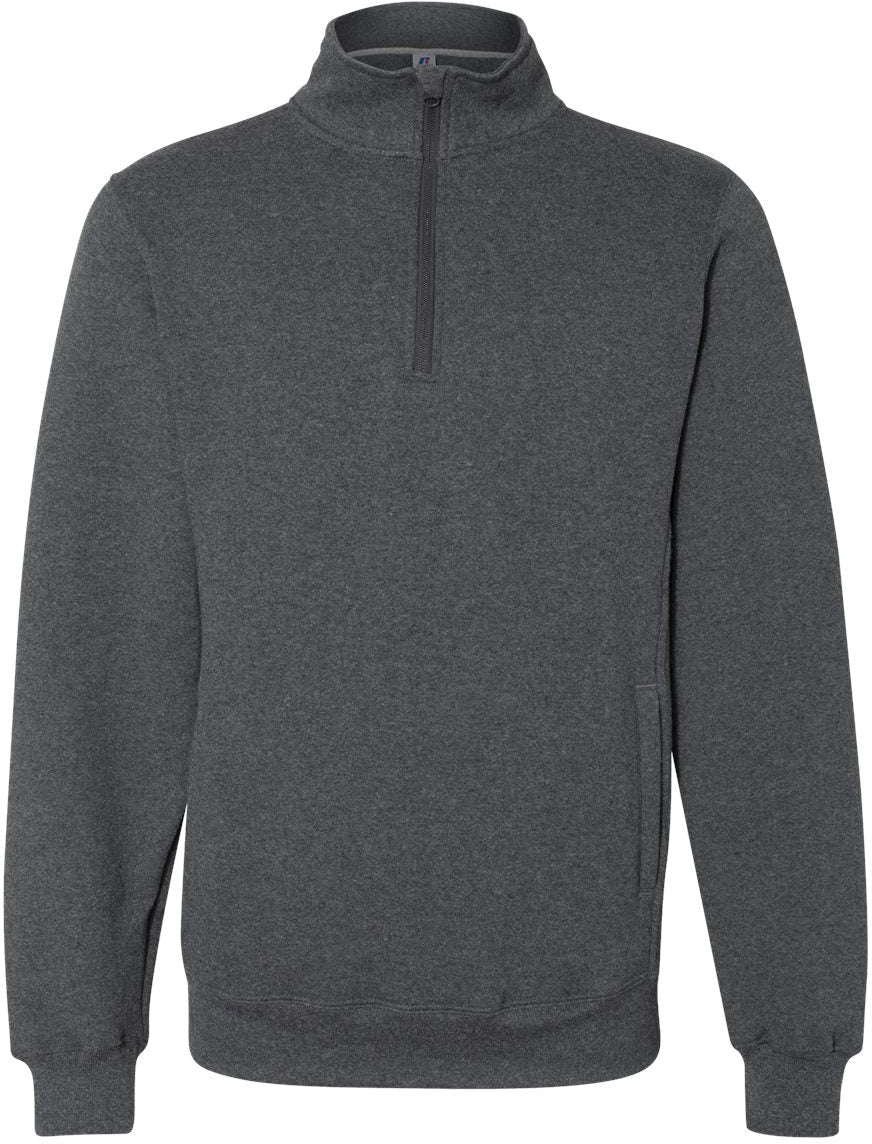 Russell Athletic Dri Power Quarter-Zip Cadet Collar Sweatshirt