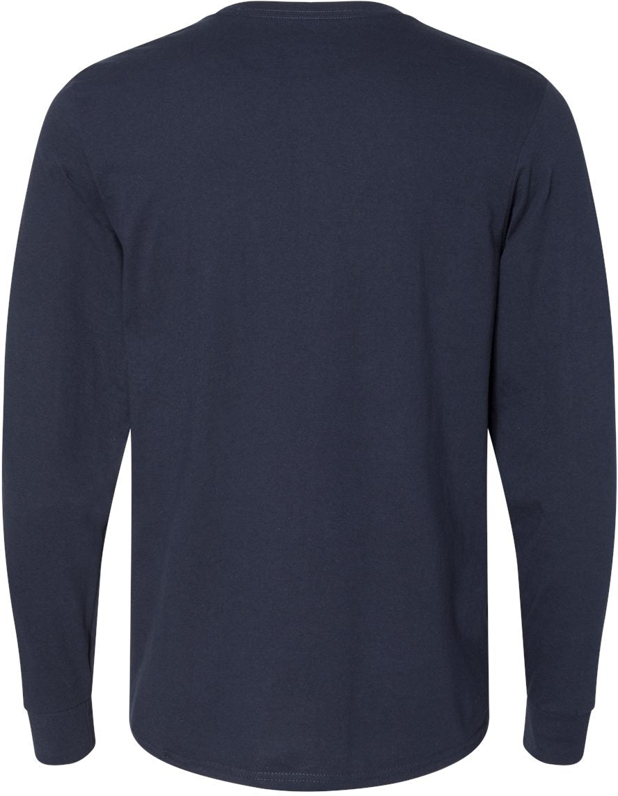 no-logo Russell Athletic Essential 60/40 Performance Long Sleeve T-Shirt-T-Shirts - Long Sleeve-Russell Athletic-Thread Logic
