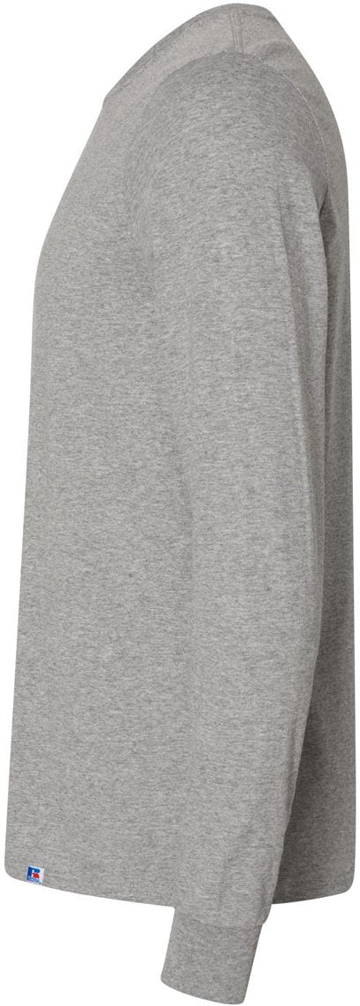 no-logo Russell Athletic Essential 60/40 Performance Long Sleeve T-Shirt-T-Shirts - Long Sleeve-Russell Athletic-Thread Logic