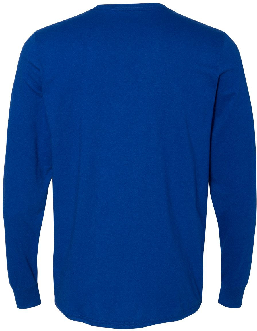 no-logo Russell Athletic Essential 60/40 Performance Long Sleeve T-Shirt-T-Shirts - Long Sleeve-Russell Athletic-Thread Logic