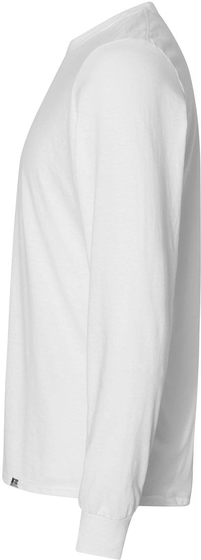 no-logo Russell Athletic Essential 60/40 Performance Long Sleeve T-Shirt-T-Shirts - Long Sleeve-Russell Athletic-Thread Logic