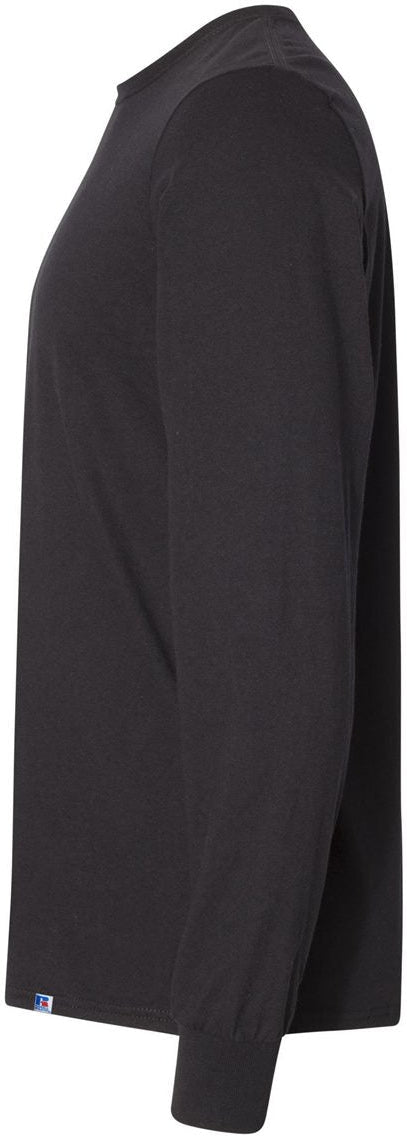 no-logo Russell Athletic Essential 60/40 Performance Long Sleeve T-Shirt-T-Shirts - Long Sleeve-Russell Athletic-Thread Logic