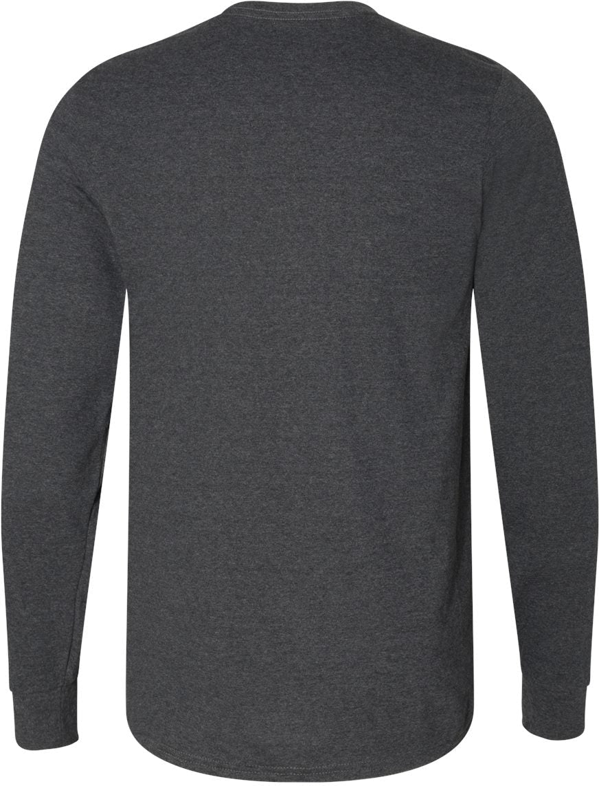 no-logo Russell Athletic Essential 60/40 Performance Long Sleeve T-Shirt-T-Shirts - Long Sleeve-Russell Athletic-Thread Logic