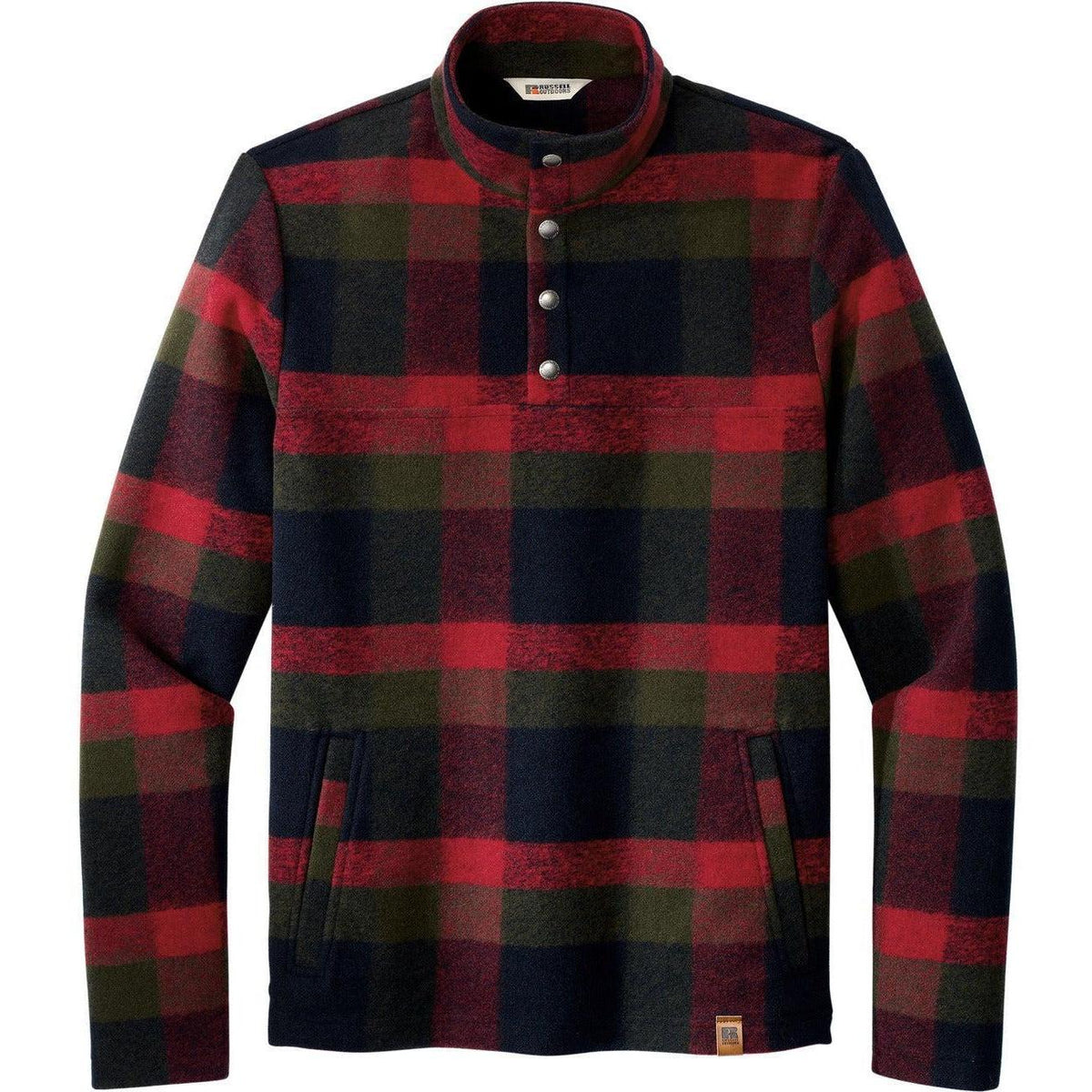 logo-left Russell Outdoors Basin Snap Pullover