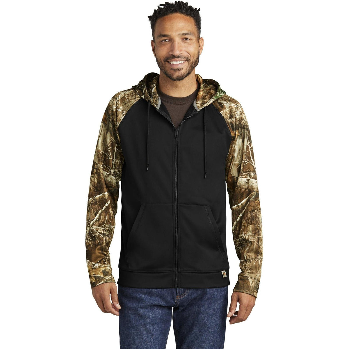 no-logo Russell Outdoors Realtree Performance Colorblock Full-Zip Hoodie-New-Russell Outdoors-Thread Logic