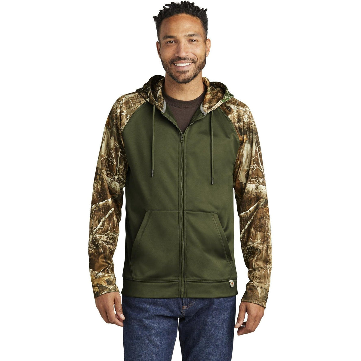 no-logo Russell Outdoors Realtree Performance Colorblock Full-Zip Hoodie-New-Russell Outdoors-Thread Logic