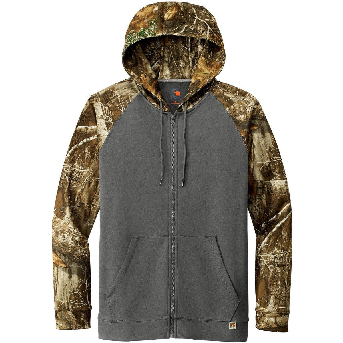no-logo Russell Outdoors Realtree Performance Colorblock Full-Zip Hoodie