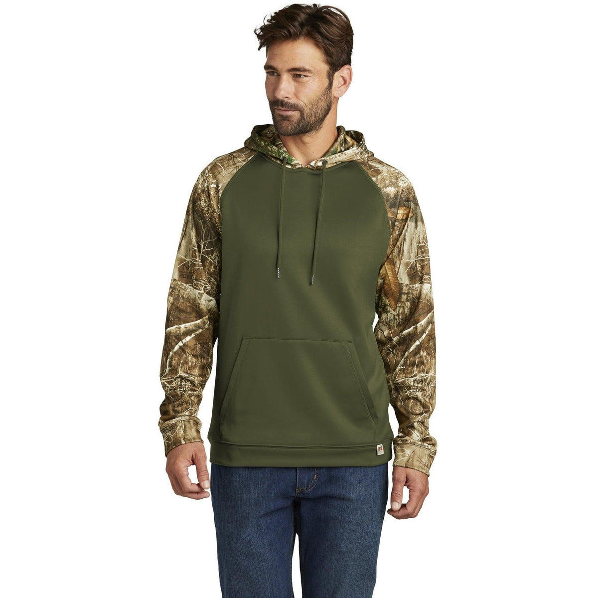 no-logo Russell Outdoors Realtree Performance Colorblock Pullover Hoodie-New-Russell Outdoors-Thread Logic