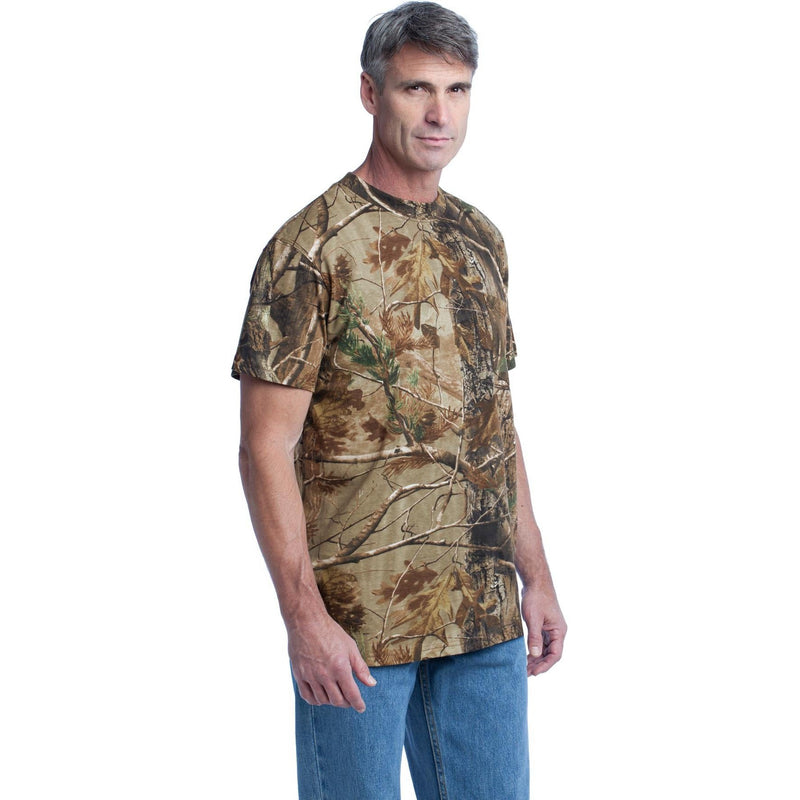 no-logo CLOSEOUT - Russell Outdoors Realtree Explorer 100% Cotton T-Shirt with Pocket-Russell Outdoors-Realtree AP-S-Thread Logic