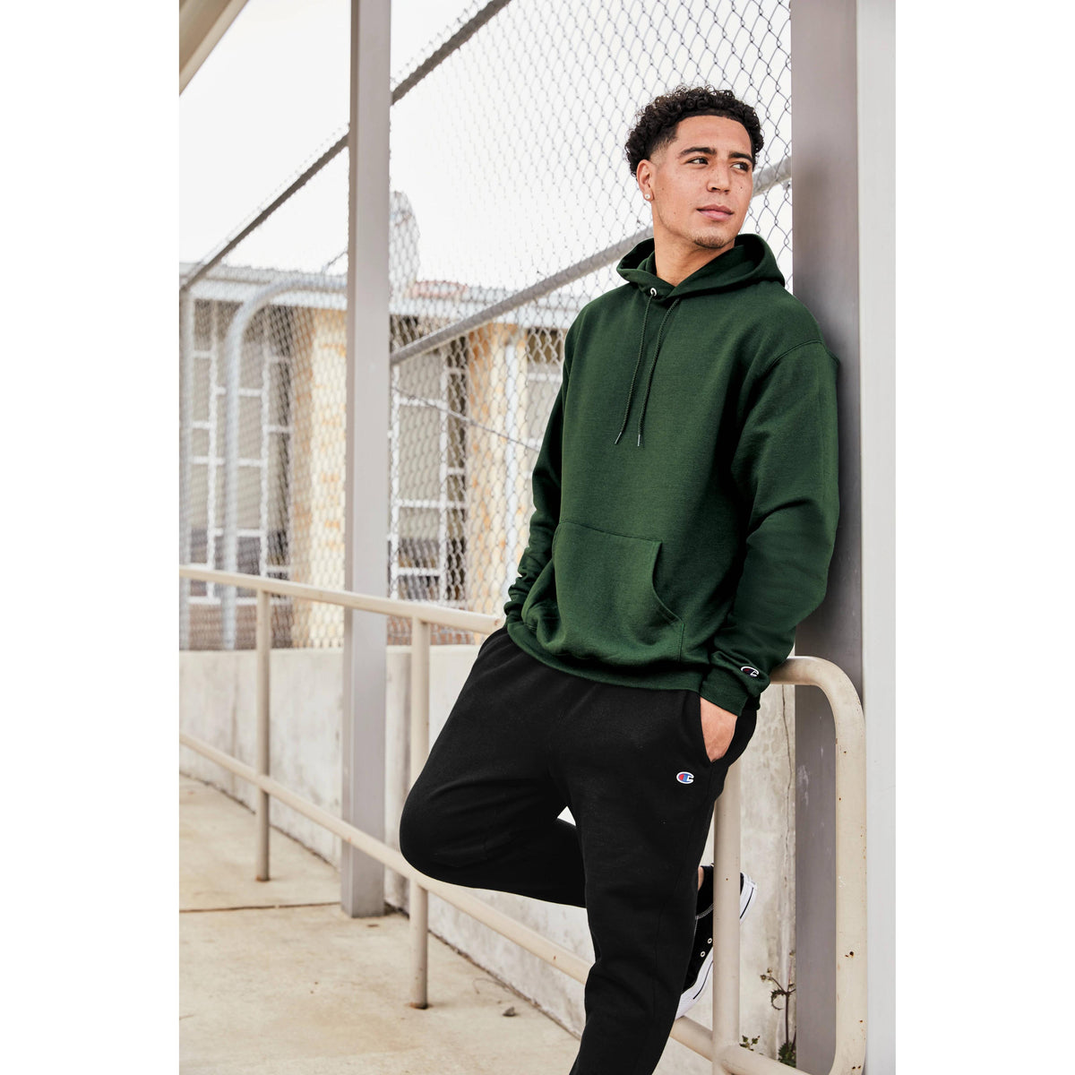 no-logo Champion Hooded Sweatshirt-Hoodies-Champion-Thread Logic