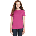 no-logo CLOSEOUT - Hanes Ladies Perfect-T Cotton T-Shirt-Hanes-Wow Pink-3XL-Thread Logic