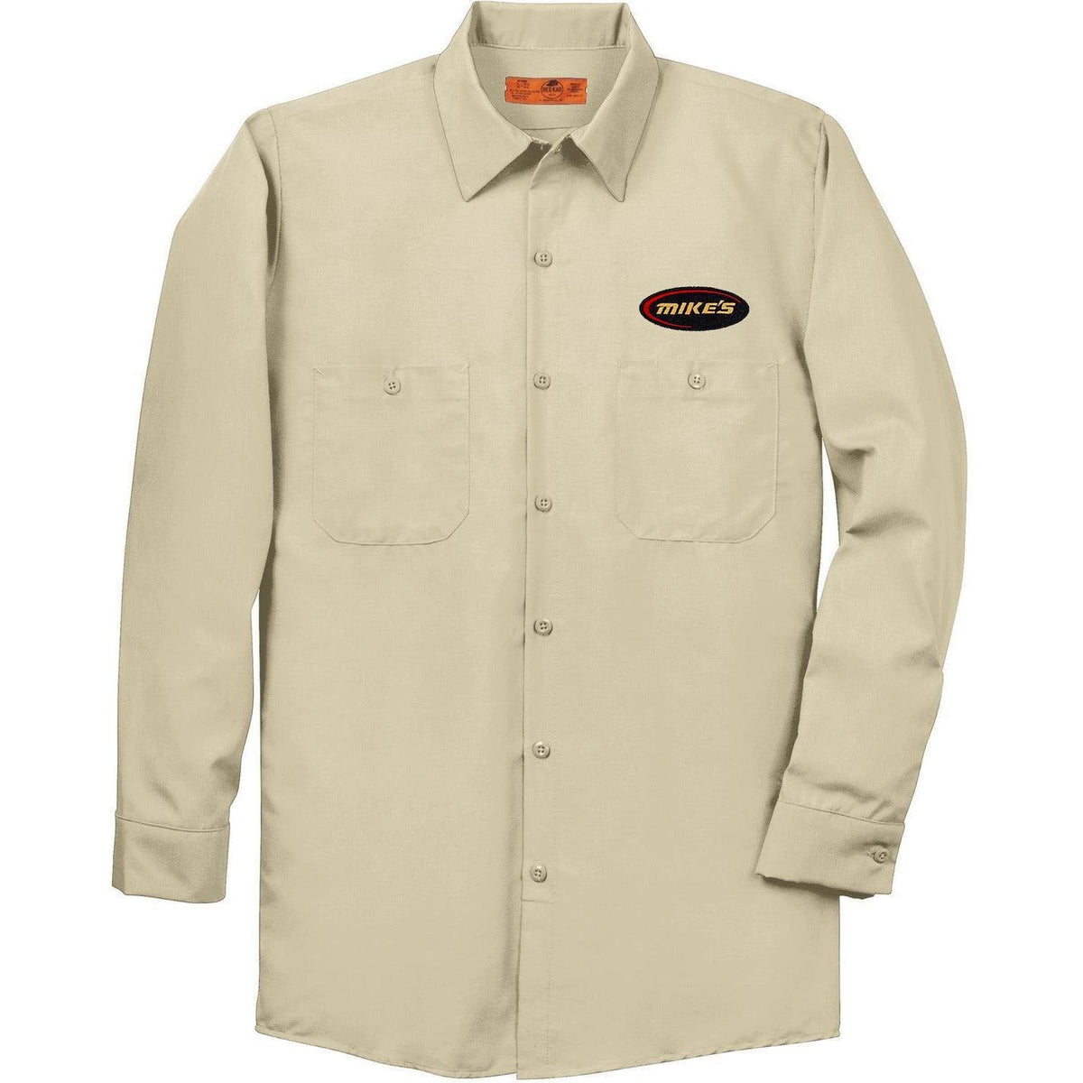 no-logo Red Kap Long Sleeve Industrial Work Shirt-Dress Shirts-Red Kap-Thread Logic