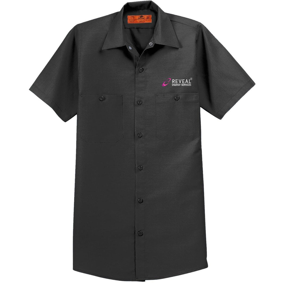 no-logo Red Kap Short Sleeve Industrial Work Shirt-Dress Shirts-Red Kap-Thread Logic