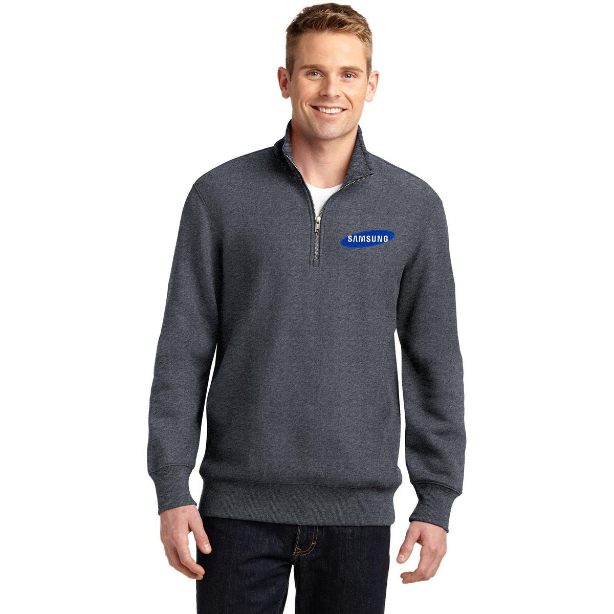 no-logo Sport-Tek Super Heavyweight 1/4 Zip Pullover-Quarter Zips-Sport-Tek-Thread Logic