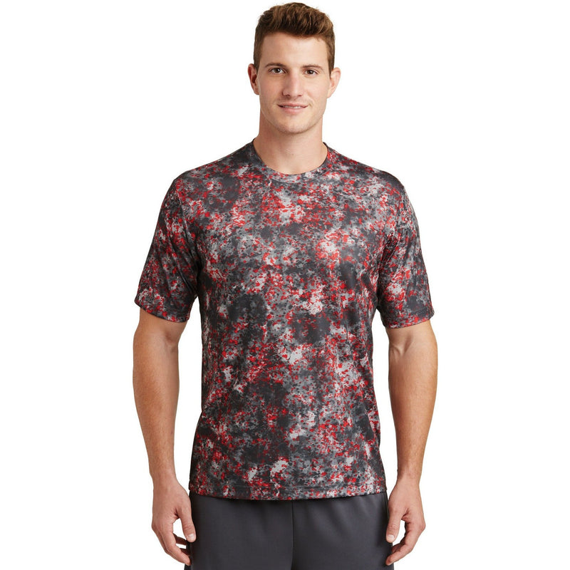 no-logo CLOSEOUT - Sport-Tek Mineral Freeze Tee-Sport-Tek-Deep Red-M-Thread Logic