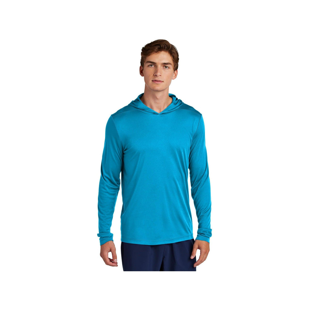 no-logo Sport-Tek Posi-UV Pro Long Sleeve Hoodie-Sport-Tek-Thread Logic