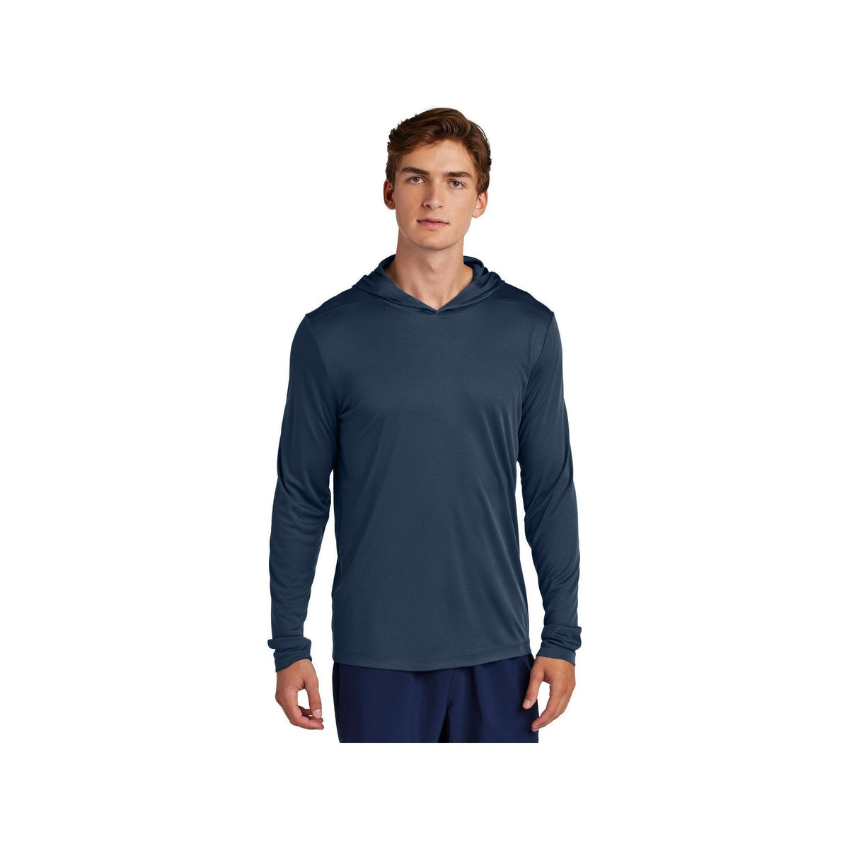 no-logo Sport-Tek Posi-UV Pro Long Sleeve Hoodie-Sport-Tek-Thread Logic