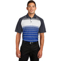 no-logo CLOSEOUT - Sport-Tek Dry Zone Sublimated Stripe Polo-Sport-Tek-True Royal-XS-Thread Logic