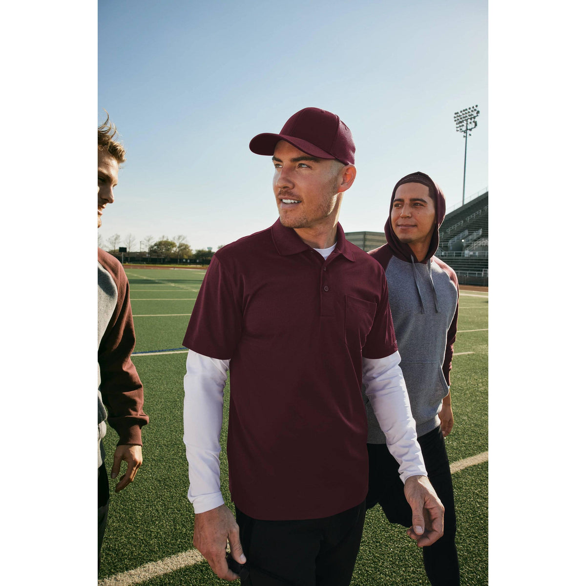 no-logo Sport-Tek Micropique Sport-Wick Pocket Polo-Regular-Sport-Tek-Thread Logic