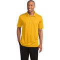 no-logo CLOSEOUT - Sport-Tek PosiCharge Active Textured Polo-Sport-Tek-Gold-XS-Thread Logic